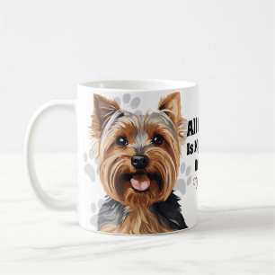 Mug Personnalisé Yorkie Maman, Yorkie Papa, Yorkie Lov