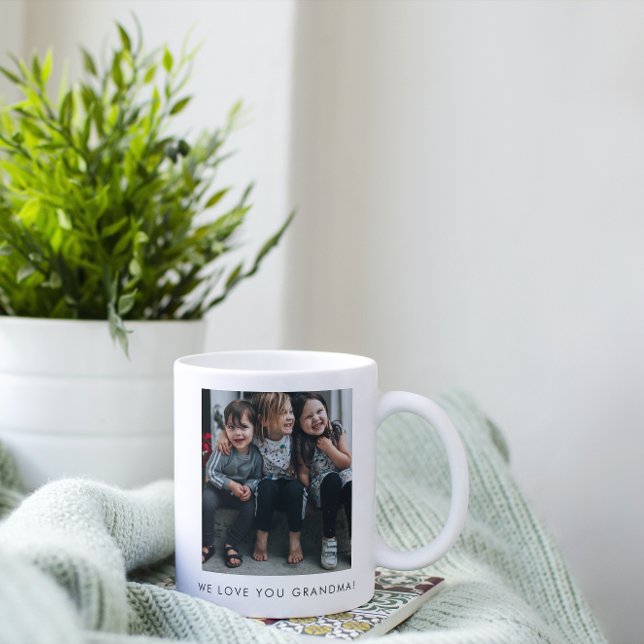 Mug Personnalisée Nous t'aimons Grand-mère Photo Simpl (Créateur téléchargé)