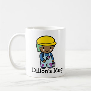 Mug Personnaliser Artiste garçon avec peinture violett