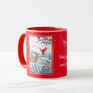 Mug Personnaliser cardinale et cerf