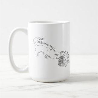 Mug Personnaliser Cesser De Messager Avec Mon Cerveau 