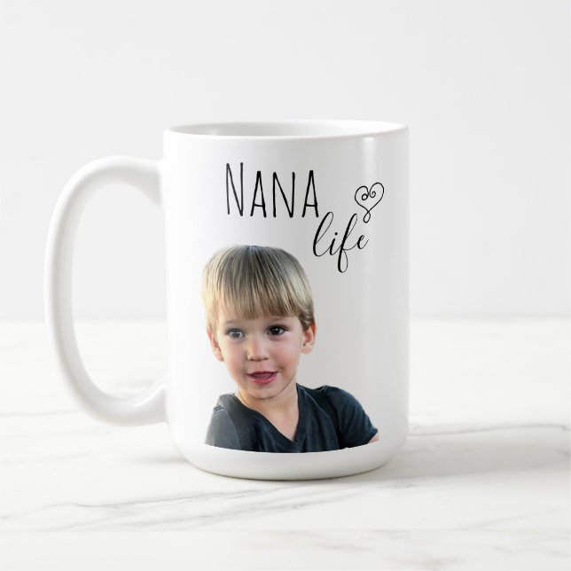 Mug Personnaliser de vie Nana Photo Grand-mère (Gauche)