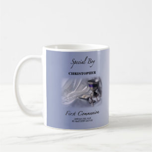 Mug Personnaliser, Garçon, bleu première communion
