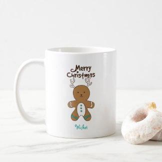 Mug Personnaliser-Il Noël Ours De Cerf Épinglette Homm