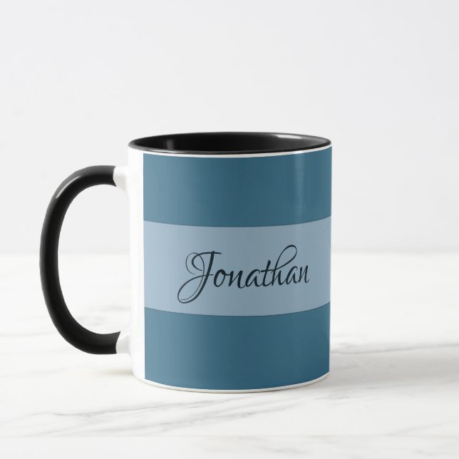 Mug Personnaliser l'Arrière - plan Pastel Blue (Gauche)