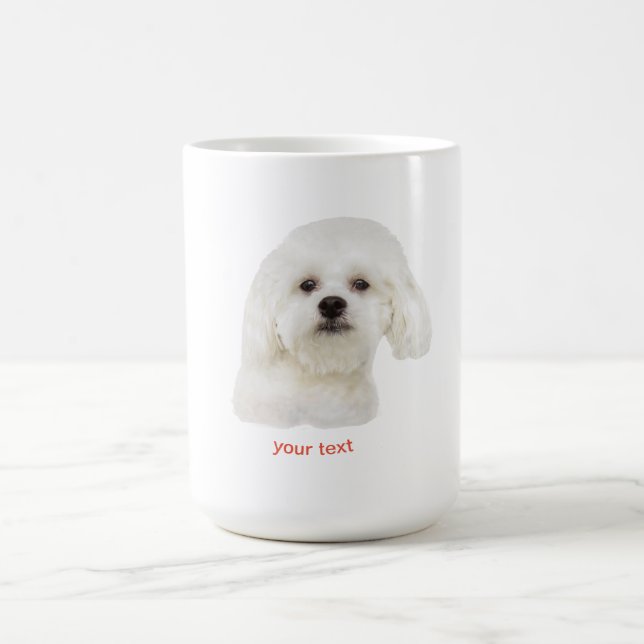 Mug Personnaliser le chiot maltais (Centre)