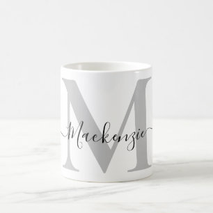 Mug Personnaliser le nom initial du monogramme