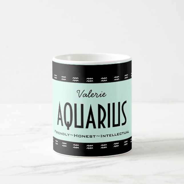 Mug Personnaliser le Zodiac d'anniversaire de l'AQUARI (Centre)