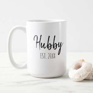 Mug Personnaliser minimaliste Simple Mari Année Hubby