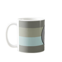 Personnaliser monogramme Moderne Couleurs rayures