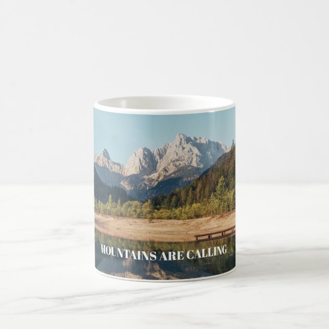 Mug Personnaliser Mountains appelle du texte (Centre)