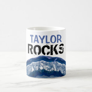 Mug *~* Personnaliser NOM ROCKS Crystal Geode Agate