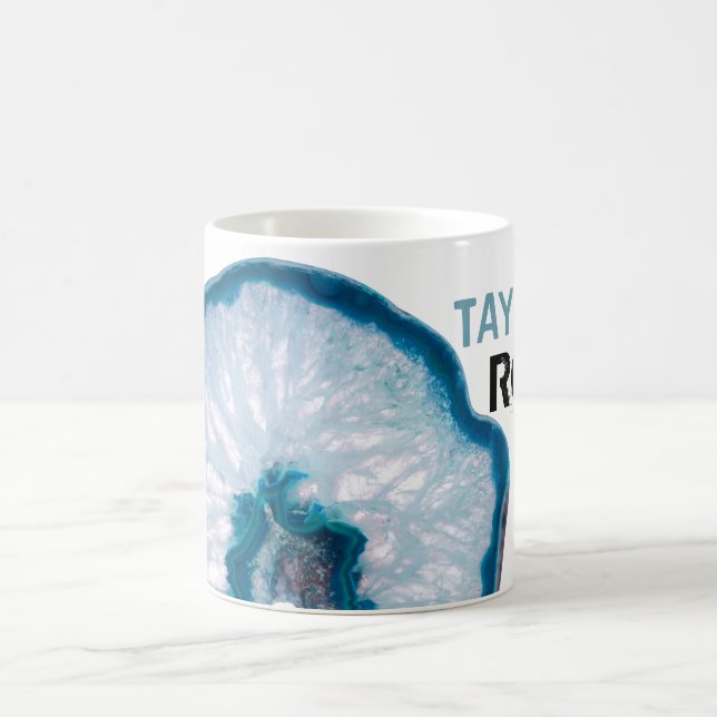 Mug *~* Personnaliser NOM ROCKS Portable en pierre Aga (Centre)