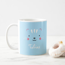 Personnaliser paleturquoise bleu adorable chatte t
