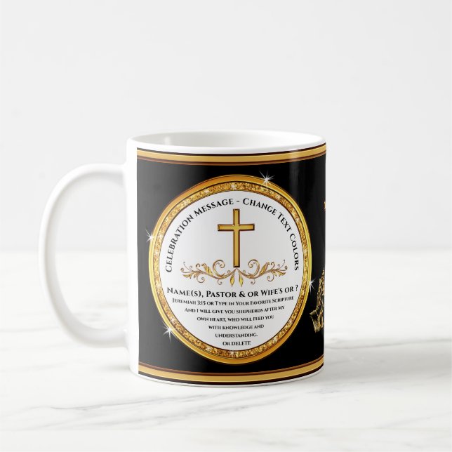 Mug Personnaliser, Pasteur Anniversaire Idées Cadeaux, (Gauche)