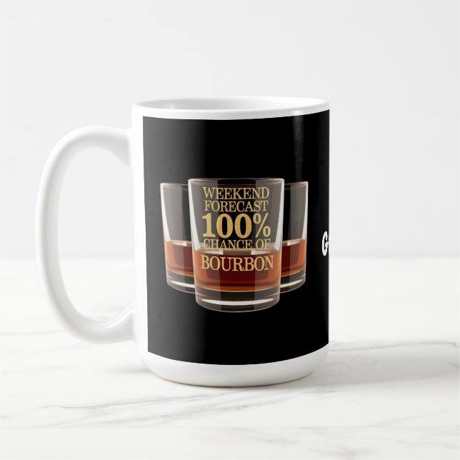 Mug Personnaliser Prévision de fin de semaine 100% Cha (Gauche)