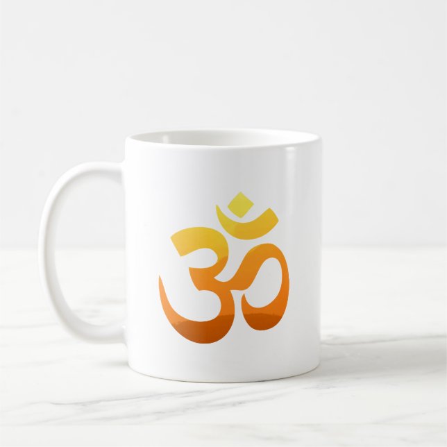 Mug Personnaliser Yoga Om Mantra Gold Sun Méditation (Gauche)