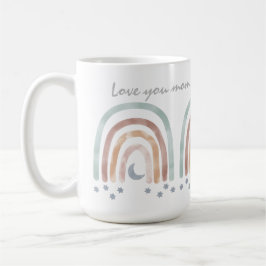 Mug Personnalisers - Etoiles de lune arc-en-ciel