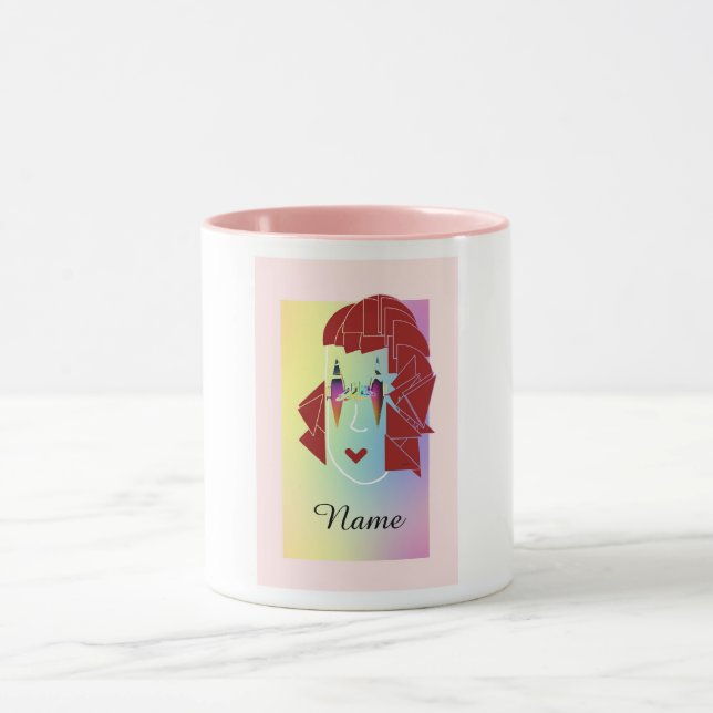 Mug Personnalisez le blanc classique de l'éblouissemen (Centre)