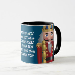 Mug Personnalisez le craquelin brillant Vibrant bleu r