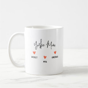 Mug Personnalisez-Le ! Yorkie Maman 3 Nom du coeur
