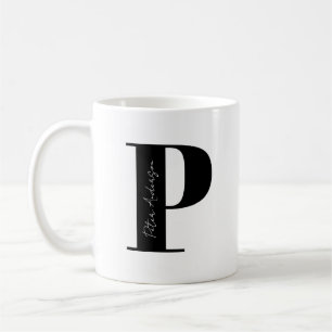 Mug Personnalisez votre nom Commencez par la lettre P