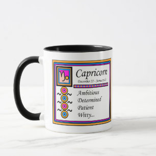 Mug Personnalité Capricorne Traits 11oz. Concepteur Co