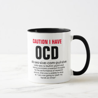 Mug Personnalité Obsessionnelle Compulsive FUNNY Défin