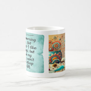 Mug Personne accidentelle du matin Boho floral classiq