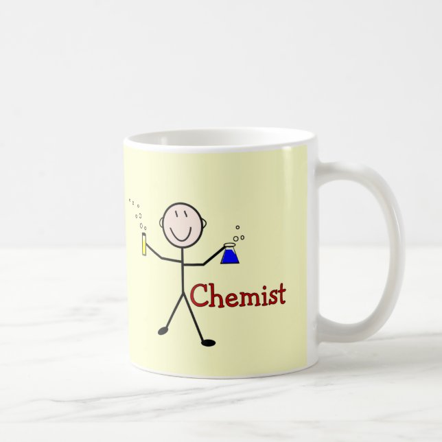 Mug Personne de Cadeau-Bâton de chimiste avec des (Droite)