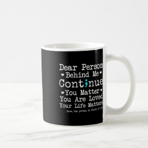 Mug Personne derrière moi Prévention du suicide & amp;