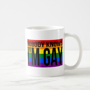 Mug Personne ne sait que je suis gai
