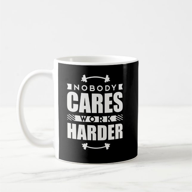 Mug Personne ne s'inquiète la citation de motivation (Gauche)