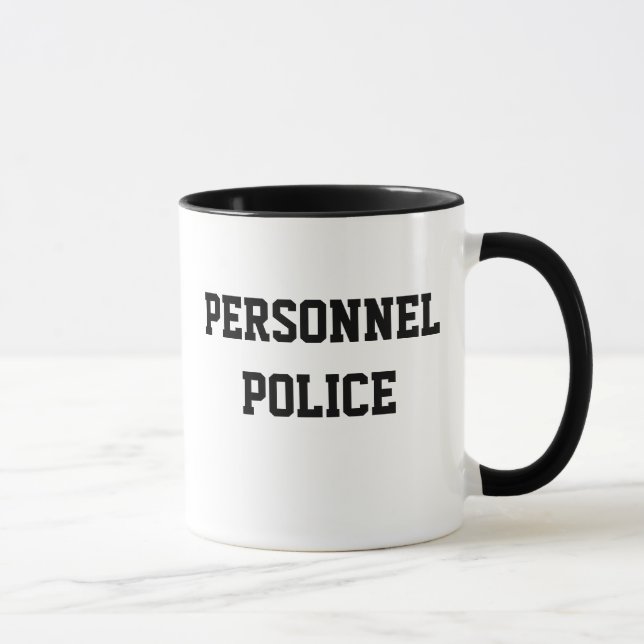 Mug Personnel de police Funny HR Nickname Cadeau (Droite)