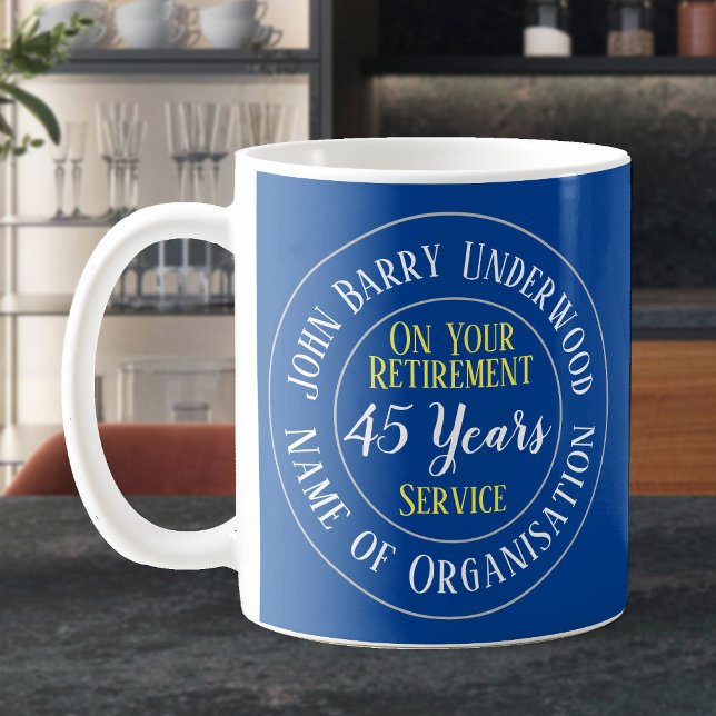 Mug Personnel prenant sa retraite du travail. Retraite (Créateur téléchargé)