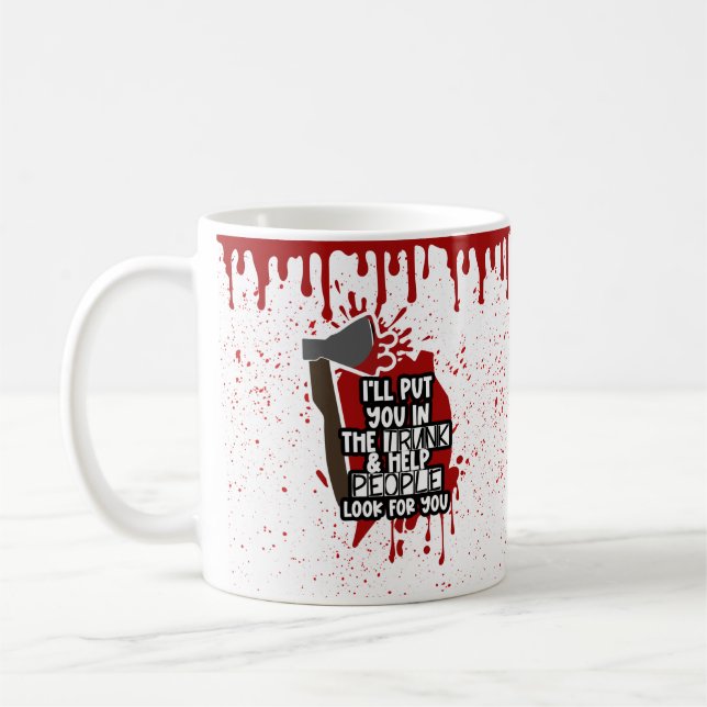 Mug Personnellement, je vous mettrai dans le coffre, v (Gauche)