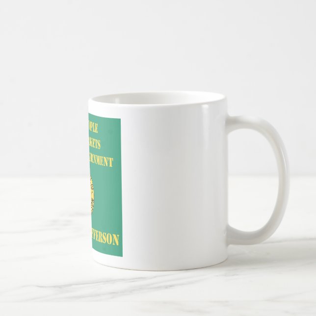 Mug Personnes libres, gouvernement de Free Markets & (Droite)