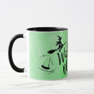 Mug pervers personnalisé - Aquarelle rose et verte