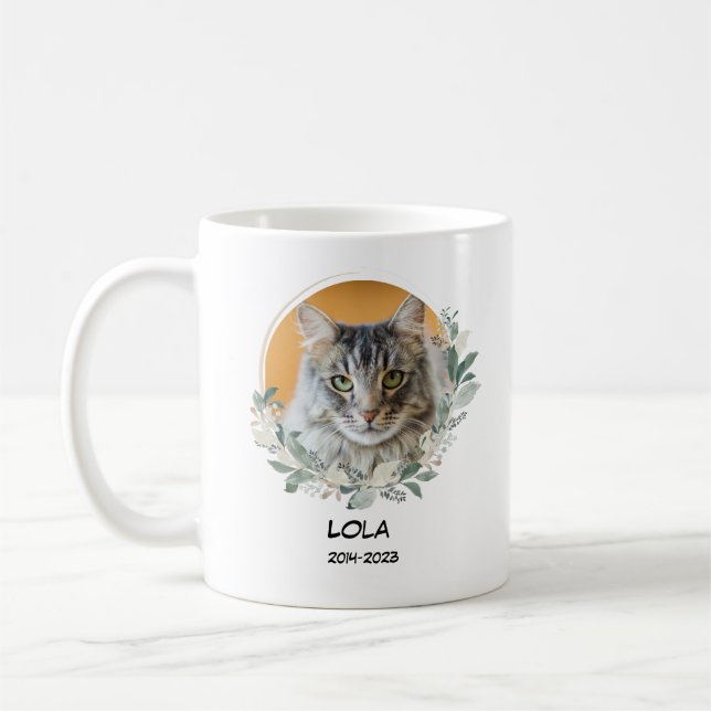 Mug Pet Memorial cadeau perte de chat mémoire de mort (Gauche)