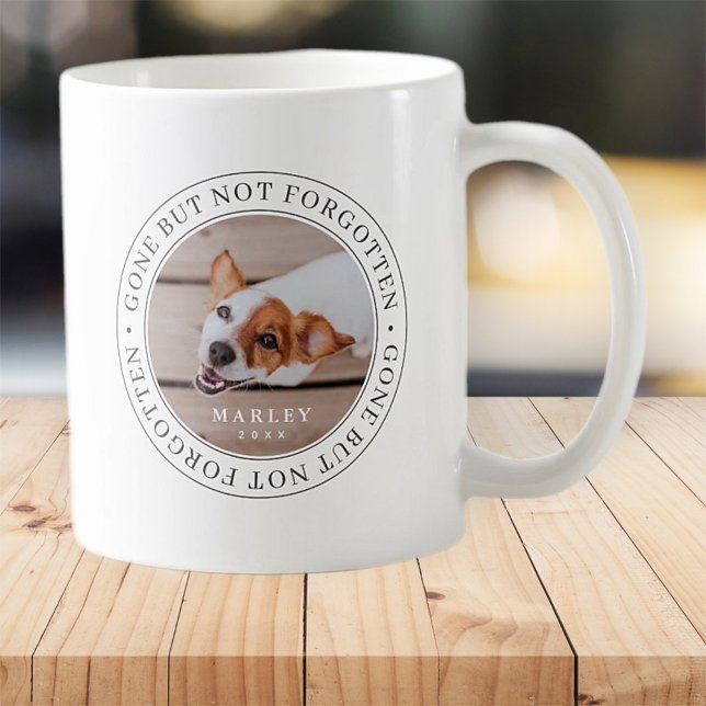 Mug Pet Memorial parti, mais pas oublié photo moderne (Créateur téléchargé)