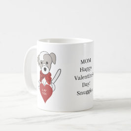 Mug Pet Mère Valentine's Day Chiot Coeur Café Coupe