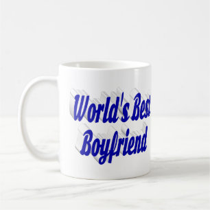 Mug Petit ami avec demi-script bleu