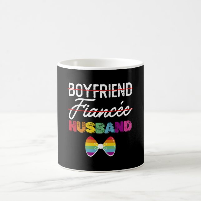 Mug Petit ami Fiance Mari Gay Mariage Gay Groom LGBTQ (Centre)