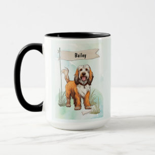 Mug Petit Basset Griffon Vendéen Chien Aquarelle