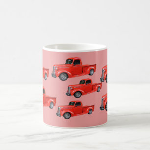Mug Petit camion rouge - Véhicules vintages