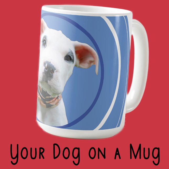 Mug Petit chien de compagnie photo papa grand-mère gra (Créateur téléchargé)