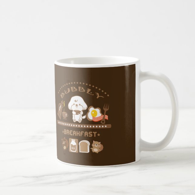 Mug Petit-déjeuner de Bubbly (Droite)