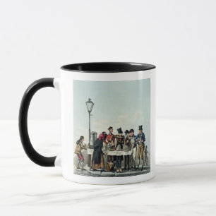 Mug Petit déjeuner de rue gravé par G.Hunt, 1825