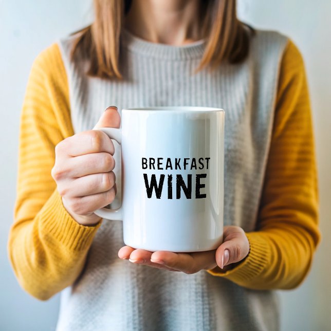 Mug Petit-déjeuner Vin amusant (Créateur téléchargé)