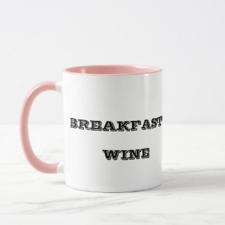 Mug Petit déjeuner vin drôle mignon tendance mignon ta